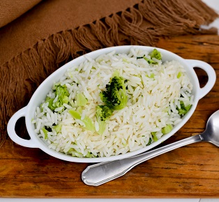 Arroz Branco com Brócolis Congelado